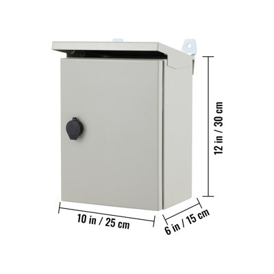 Boîtier électrique, 12 x 10 x 6 po, testé selon les normes UL NEMA 4 Boîtier extérieur