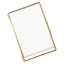 Cadre photo rétro de bureau en laiton et verre, support en métal et cadre à bande de cuivre (4*6 pouces)-432998451