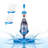 Cordless Handheld Pool Vacuum with Telescopic Pole, Rechargeable Handheld Hot Tub SPA Pool Cleaner Vacuum for Above Ground/Inground Pools, 18.5GPM Powerful Suction, Running time up to 1H