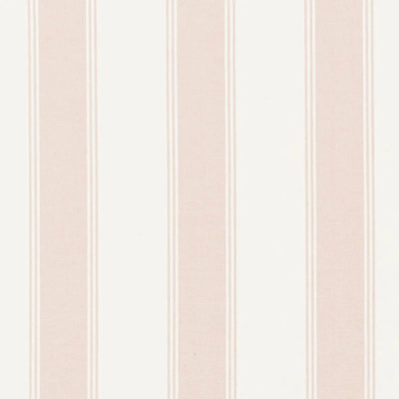 Tissu à rayures Schumacher x Veere Grenney, Rose discret