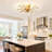 Jamei 31.5" W 5-Light Metal and Crystal Dimmable Semi-Flush Mount -1481059383-1514377116