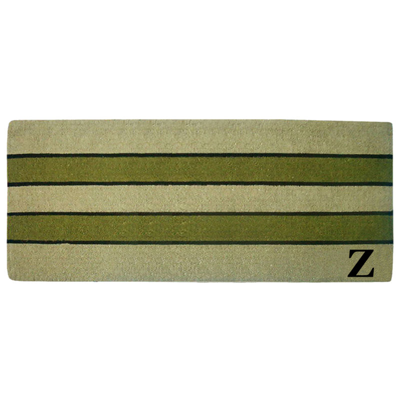 Non-Slip Striped Outdoor Doormat, Z