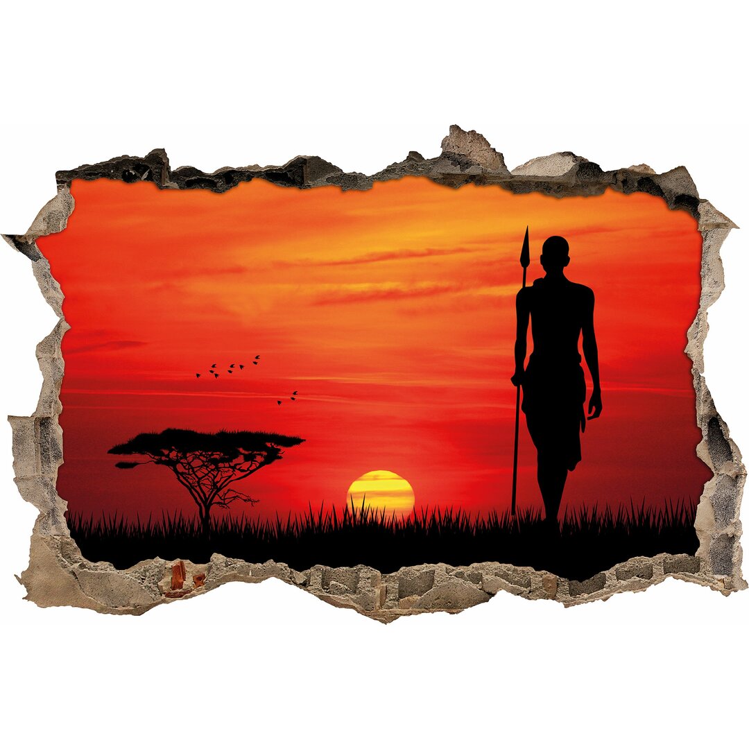 Wandtattoo Sonnenuntergang in Afrika