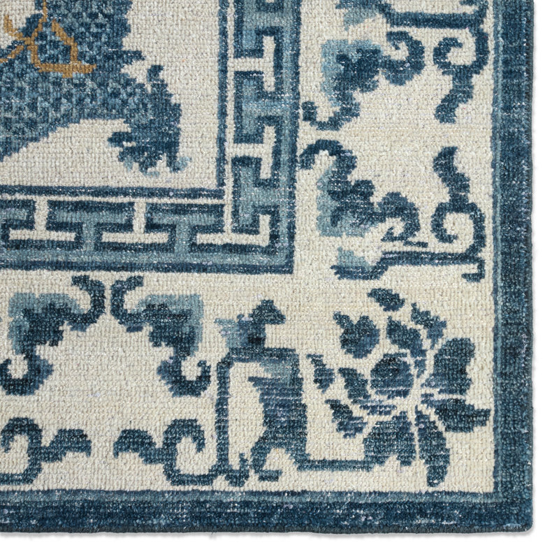 Jaipur Living Cobal Hand Knotted Area Rug ( 8'x10'), Rectangle 8' x 10'