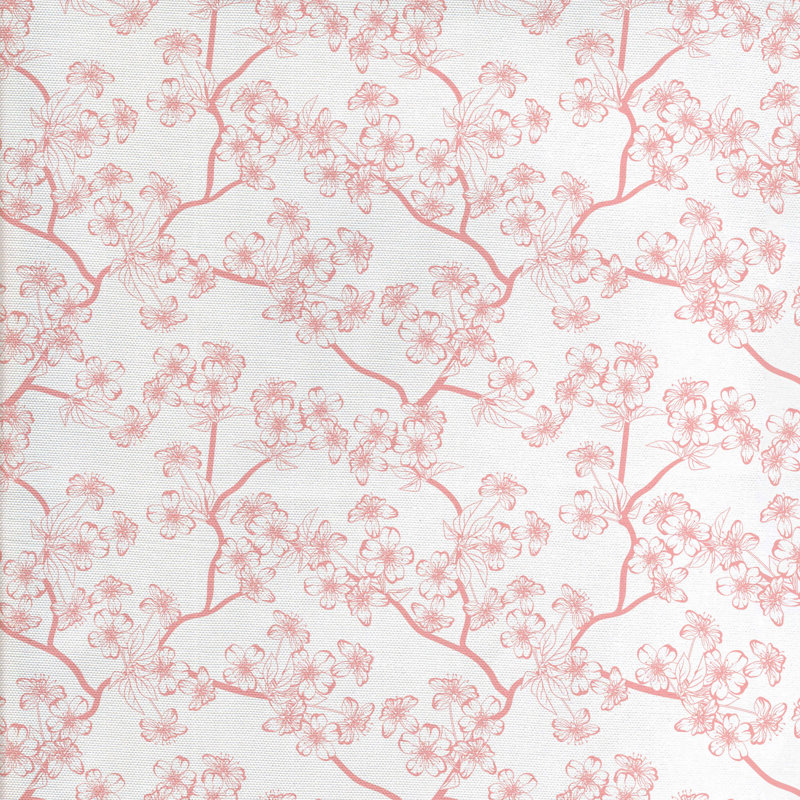 Tissu fleur de cerisier, l 58 po x L 108 po