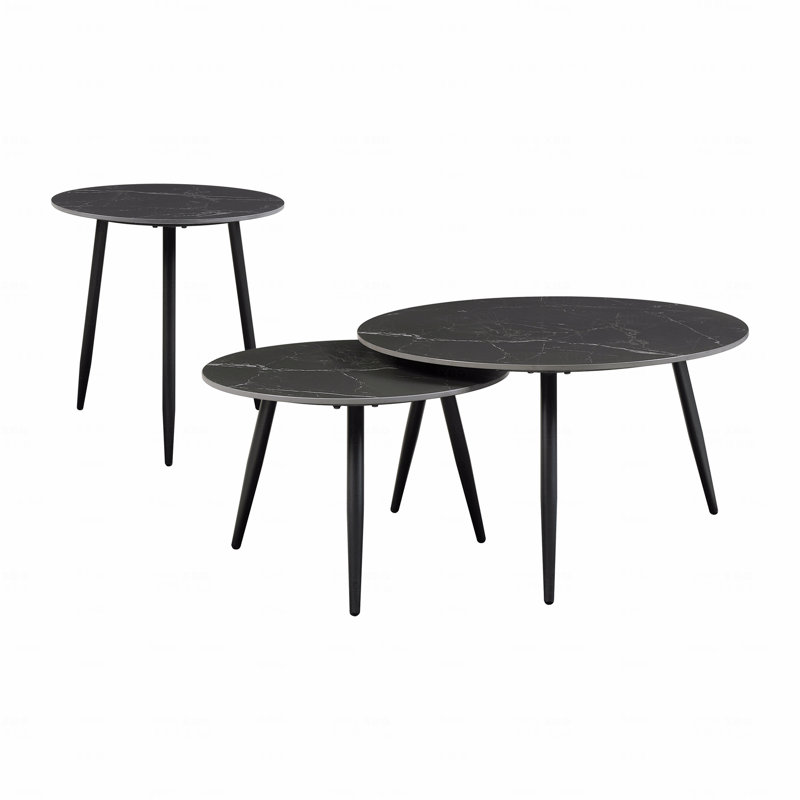 Ensemble de tables d'appoint et de table d'appoint 3 pièces Modern Modern
