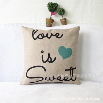 (Covers With Inserts) Set of 2 Wrriten Sayings Throw Pillows