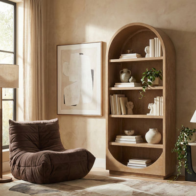 Hearth Natural Solid Wood Bookcase