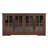 Pfarr 63" W Farmhouse Wood Sideboard with Glass Doors and Adjustable Shelves, Brown-1550988501