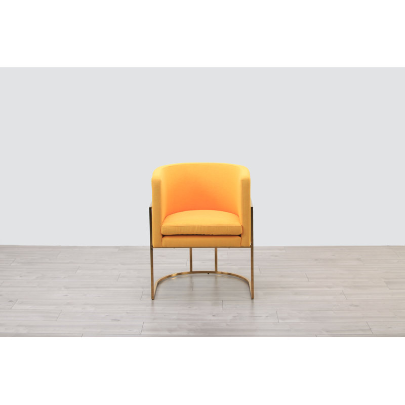 Fauteuil demi-tonneau en polyester 23 po