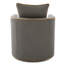 Fauteuil d'appoint pivotant moderne en polyester durable, parfait pour les petits espaces