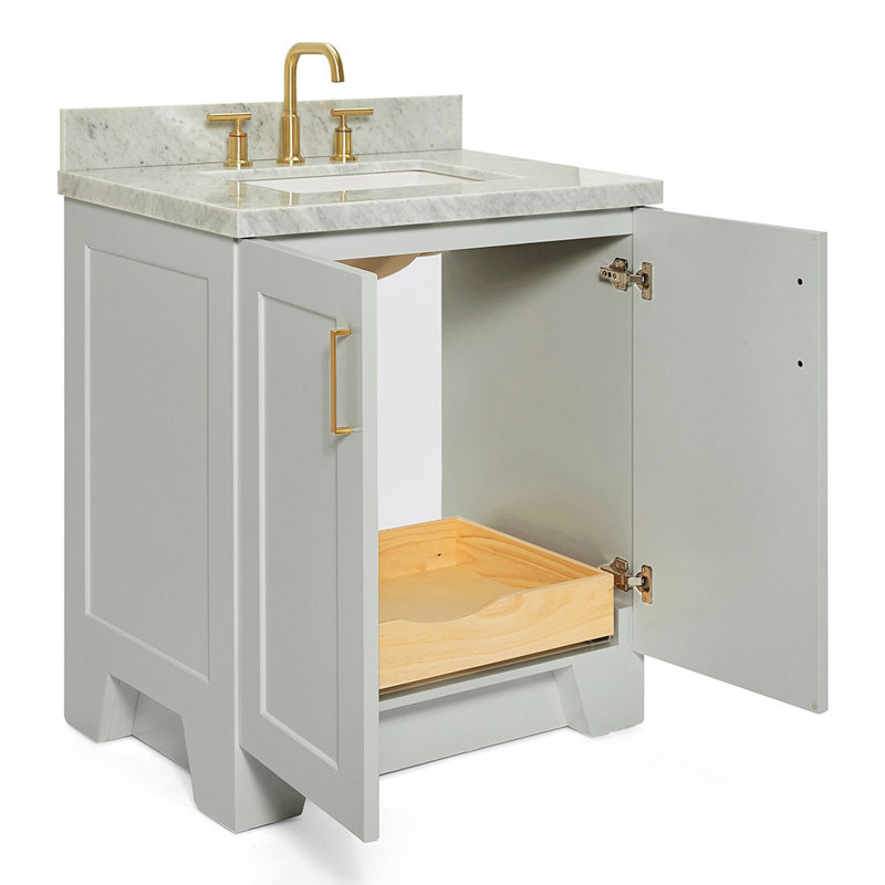 ARIEL TAYLOR 31 IN RECTANGLE SINK VANITY, Gray, Rectangle