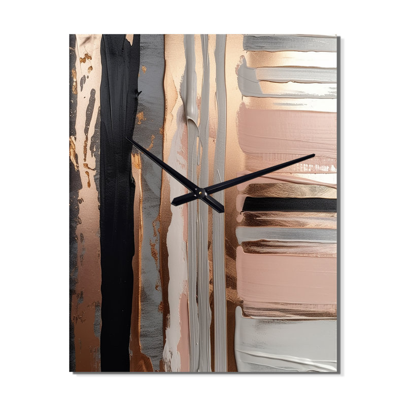 Jakeline - Horloge murale abstraite, H 32 po x l 16 po