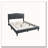 Burlap Fabric Headboard Bedframe