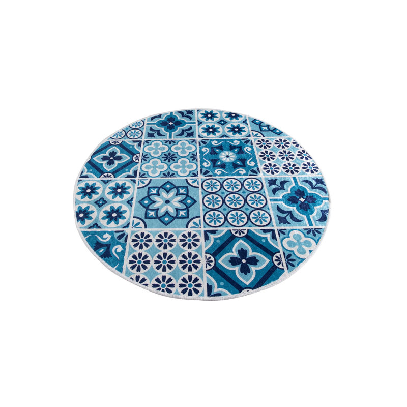 Premium Bathmat, 39.4-Inch Diameter, 100% Polyester, Antiallergic, Dust & Stain Repellent, Non-Slip Underside | Machine Washable at 86°F, 700 GSM | Soft & Durable for Bathroom Safety and Comfort