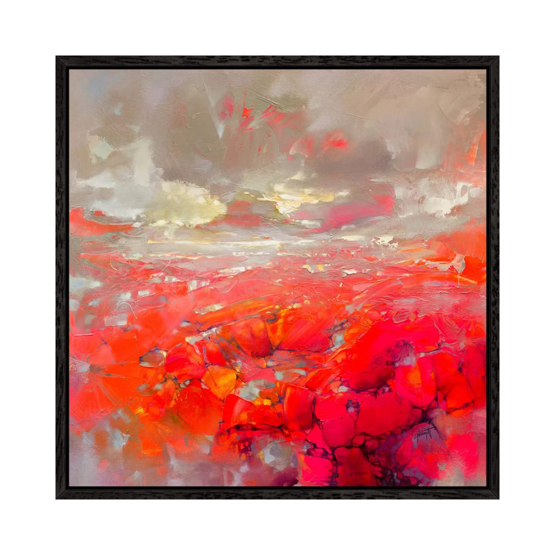 Molecular Bonds by Scott Naismith - Painting on Canvas, Black Framed, 93.98 cm H x 93.98 cm W