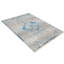 Tapis en polyester fabriqués à la machine Crayton - couleur bleue, conception orientale, tapis à poils courts pour le salon, la chambre à coucher-84492753