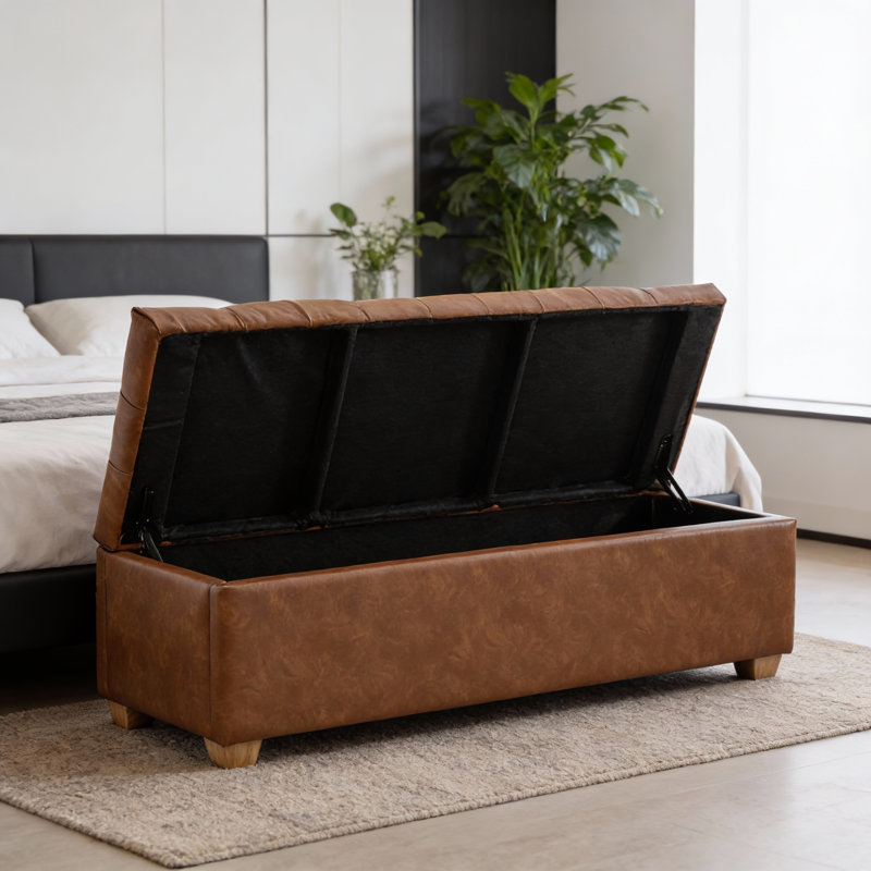 Banc de repose-pieds capitonné l 60,2 po