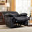 39.8'' Wide Modern Upholstered Faux Leather Manual Reclining Sofa With Pillow Top Arm(Set Of 2)-572900839