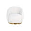 Fauteuil demi-tonneau en polyester 31 po Jago