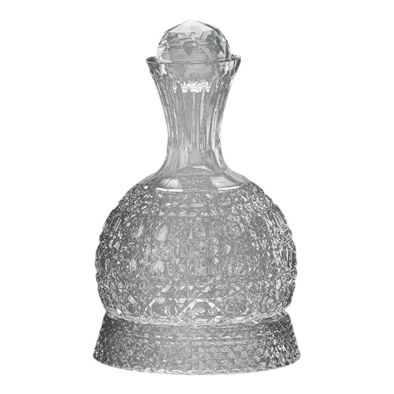 Carafe à décanter avec bouchon bouteille vide pratique 1500 ml