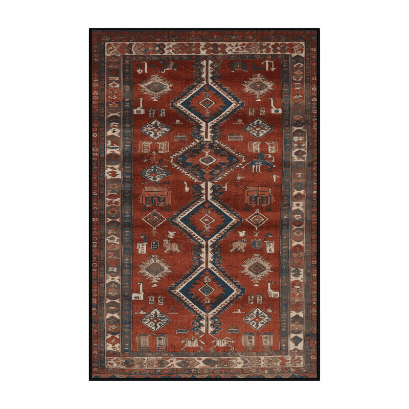 Tapis brun lavable à la machine, Tapis de couloir 2 pi x 5 pi