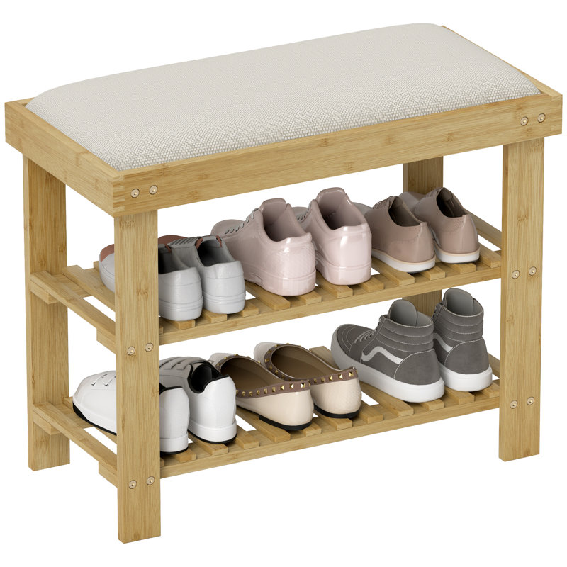 6 Pair Shoe Storage Bench