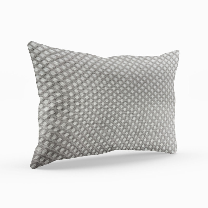 Diamant Geometric Linen Reversible Throw Pillow, 20" x 20"