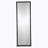 23" x 72" Full Length Mirror with Metal Beaded Frame, Rectangular Oversized Mirror for Living Room Bedroom, Black