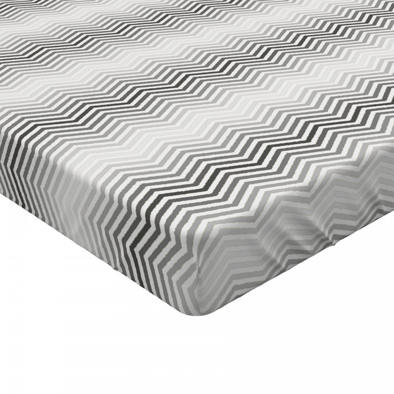 Microfiber Chevron Fitted Sheet, Twin XL Fitted Sheet