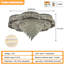 Idar 32inch Modern Empire Premium K9 Crystal Chandelier Crystal Raindrop Ceiling Light Led Dimmable