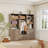 Modular Walk in Closet Organizer System with a rod,7 shelves and 10 drawers-2018076139