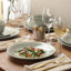 Ensembles d'assiettes et bols Gibson Elite Port Barton, ensembles de vaisselle en grès 12 pièces, ensemble de plats à glaçure réactive - vert-126181515