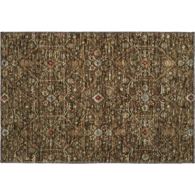 Premium Machine Washable Ducote AMF1130 Global Rug