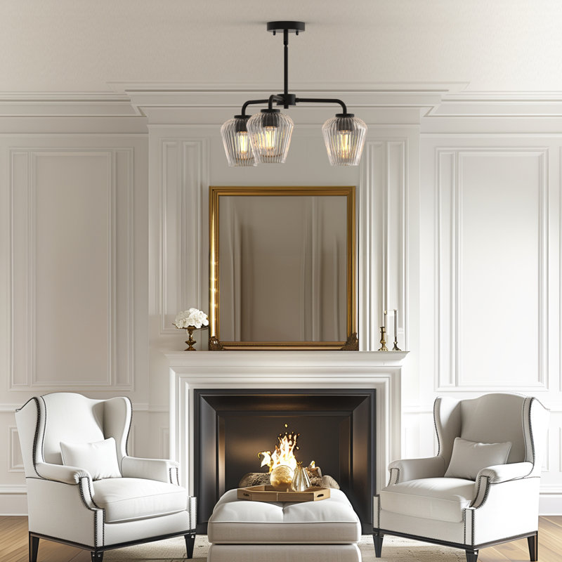 Luminaire suspendu encastré 3 lumières Malinowski