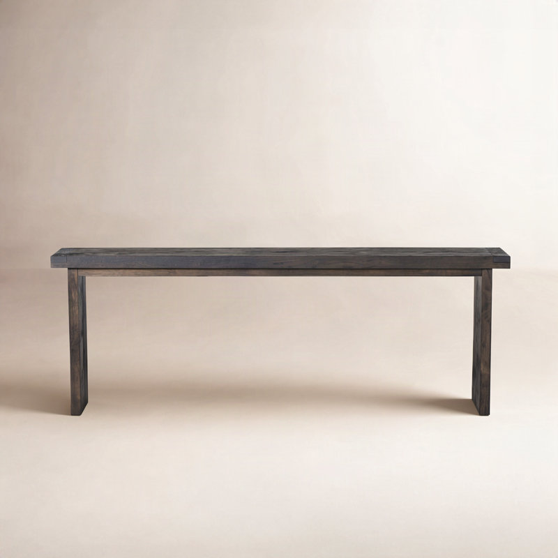 WARBY Console Table, Worn Black Oak