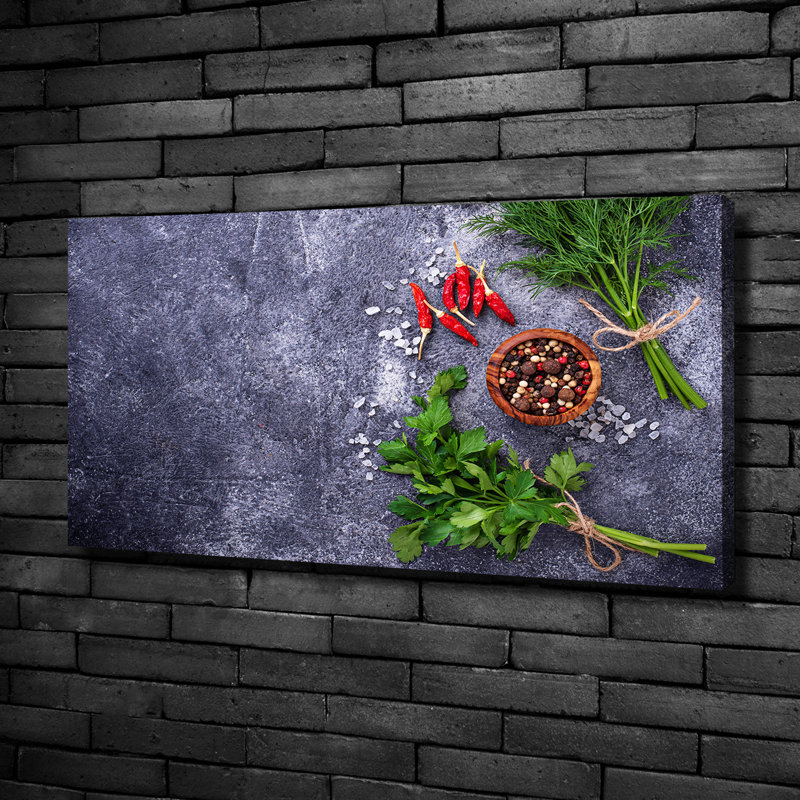 Herbs And Spices - Wrapped Canvas Print