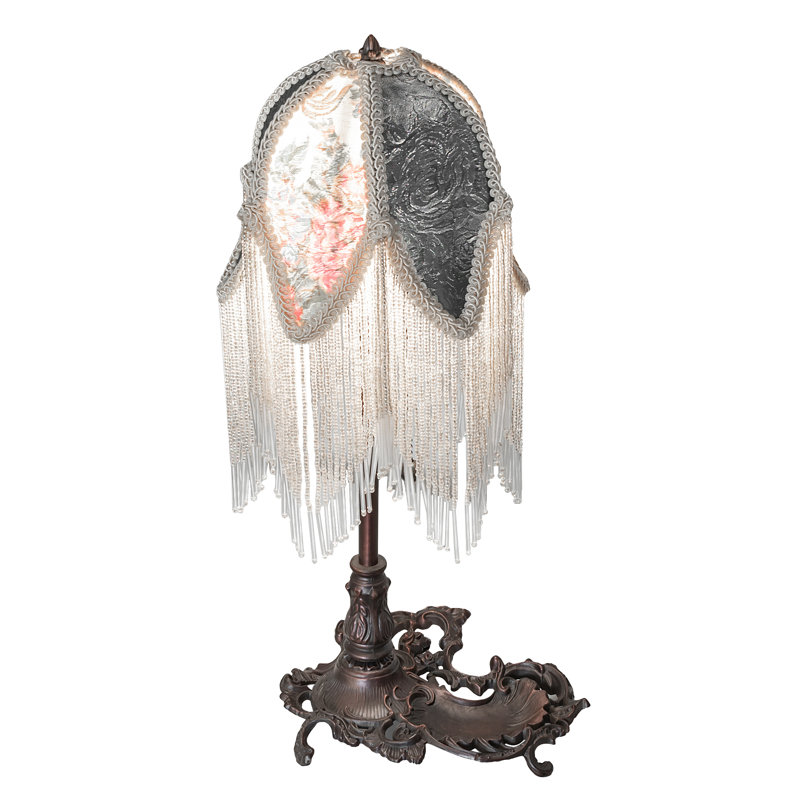19" High Fabric Tulip Lighted Vanity Tray