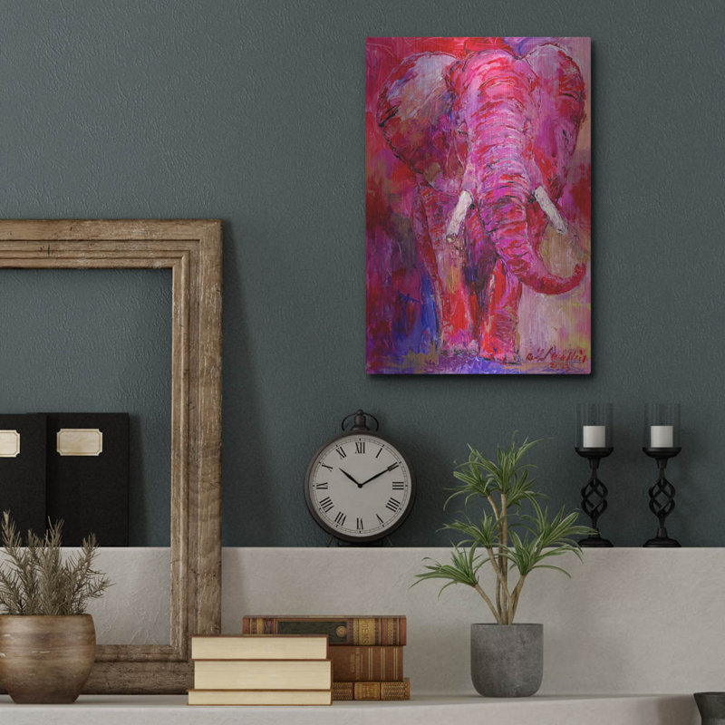 «Pink Elephant» par Richard Wallich, H 16 po x l 12 po