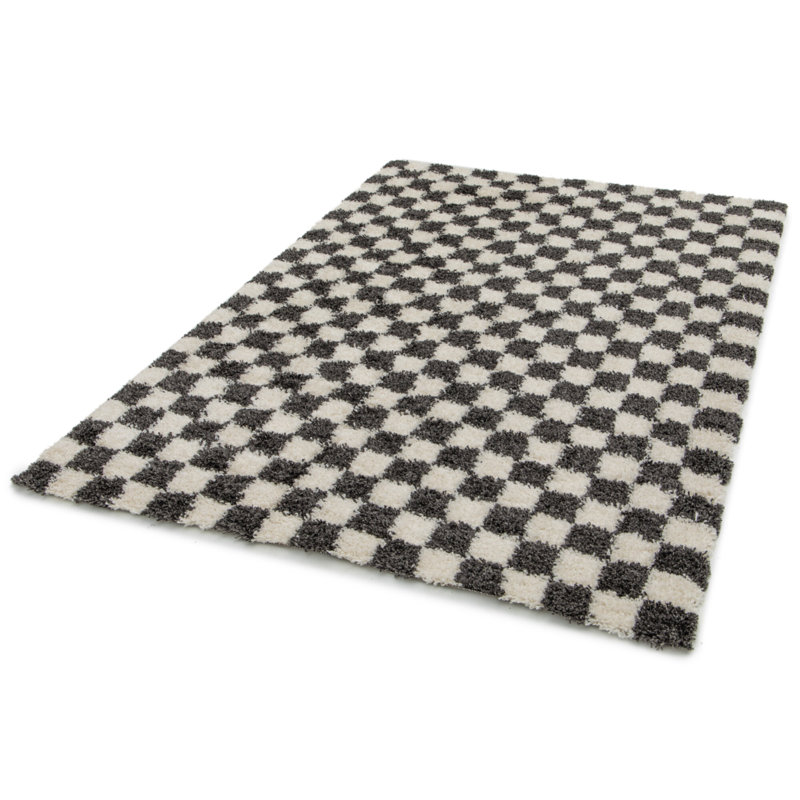 Rennold Chequered Area Rug, Rectangle 120 x 170 cm