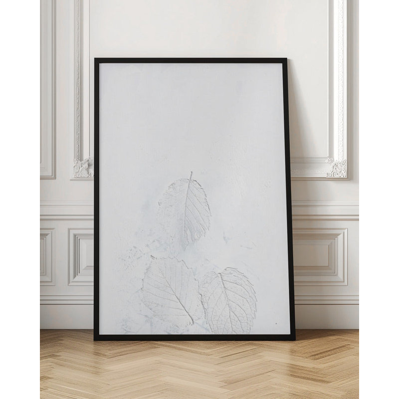 Feuilles minimes, H 20 po x l 24 po, Noir