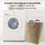 Panier à linge en velours côtelé 55L-114884637