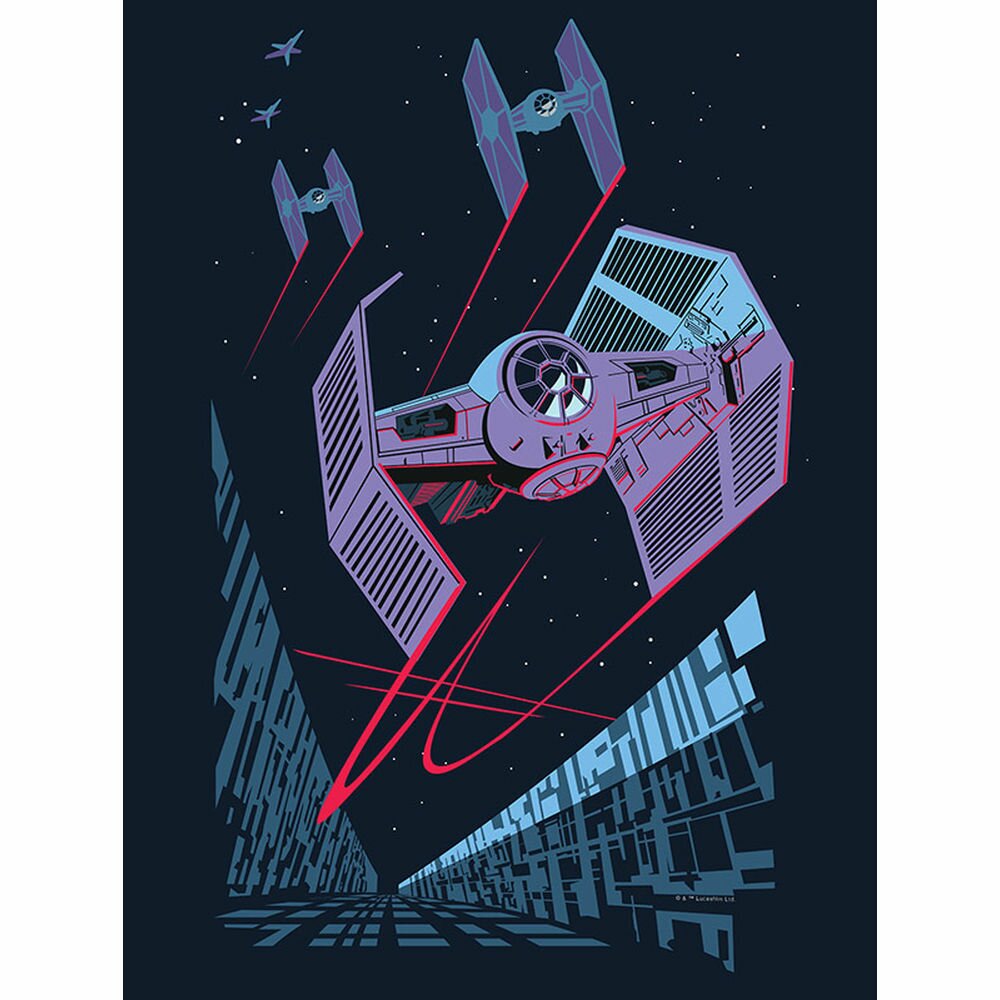 Poster Star Wars Vektor Tie-Fighter