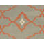 Geometric Area Rug in Gray/Orange