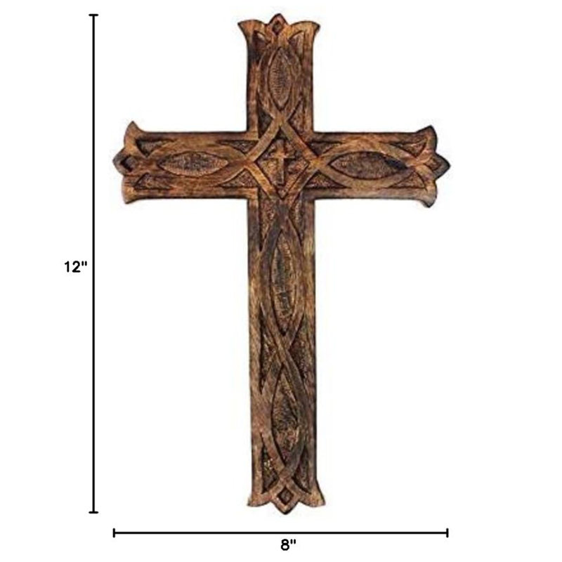 Croix murale en bois 12 pouces