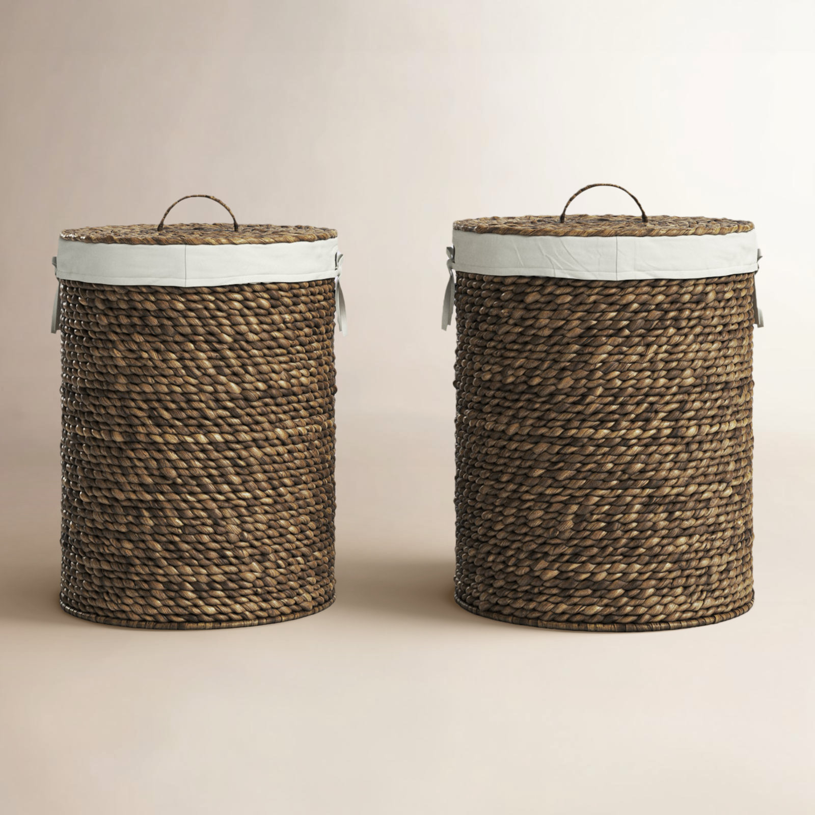 Handmade Seagrass Storage Bin Set