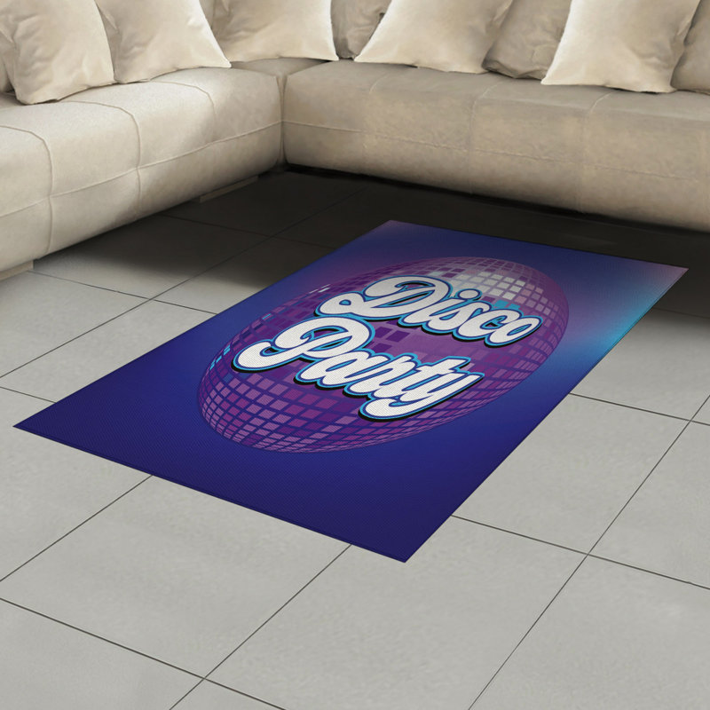 Tapis décoratif coloré en fibres de polyester à haute densité, Rectangle— 4 pi x 5 pi 8 po
