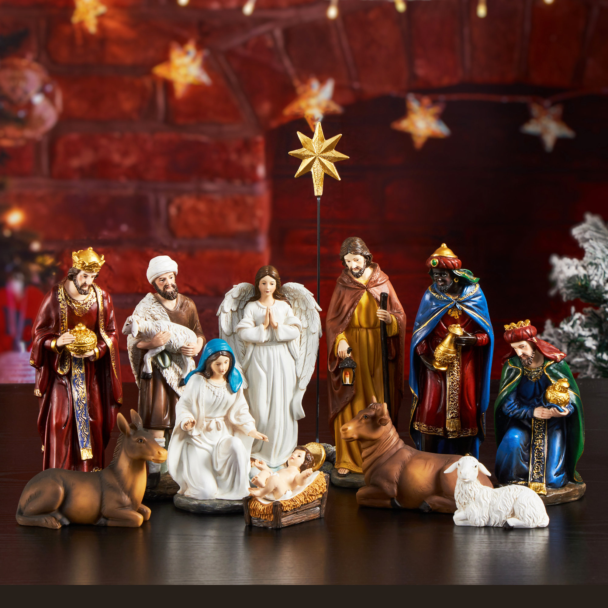 Nativity figurines Nativity scene