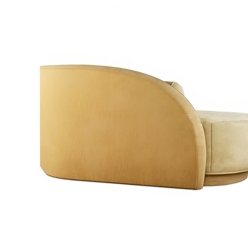 Méridiennes intérieures en flanelle Comfy, Orienté à droite, Jaune / Kaki