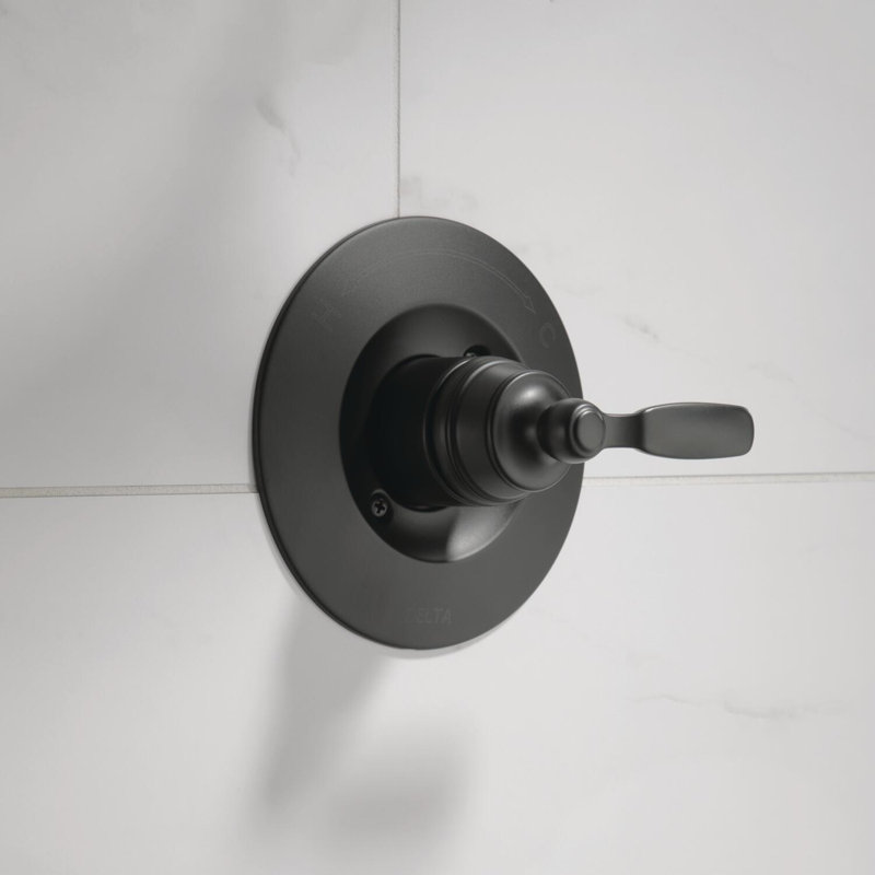 Garniture de soupape Woodhurst seulement, Noir mat